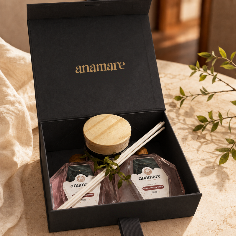 Kit Presente Anamare | Vela, Difusor e Home Spray