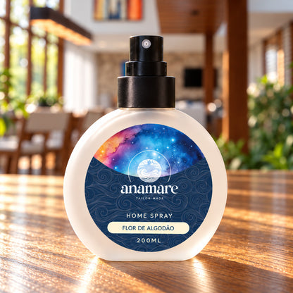 Home Spray Anamare 200 mL Flor de Algodão, de perto