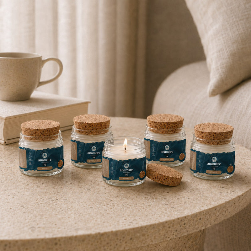 Kit Aromático Anamare | 5 Velas Petit