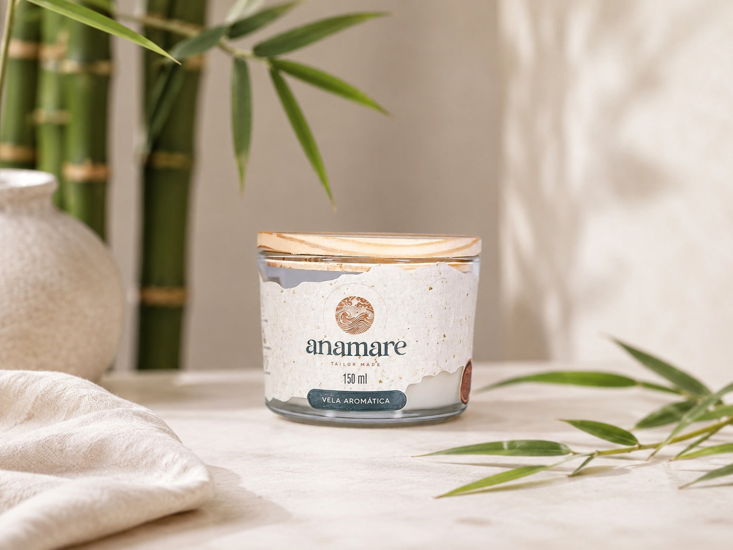 Vela Aromática | Bamboo| Moyen