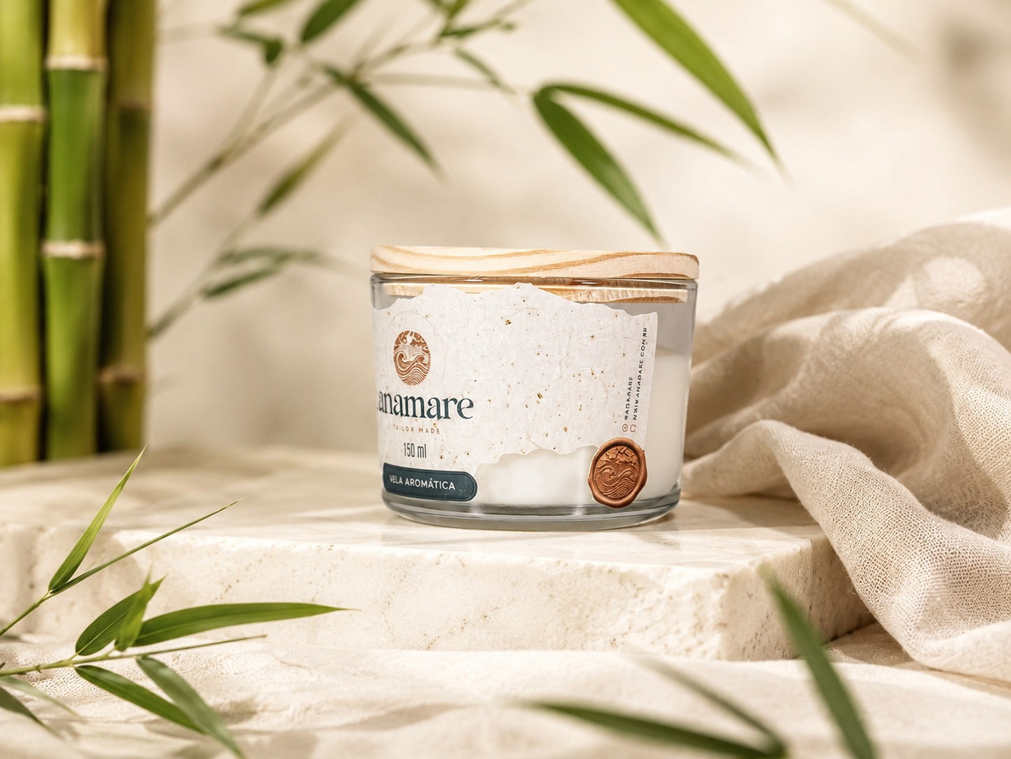 Vela Aromática | Bamboo| Moyen