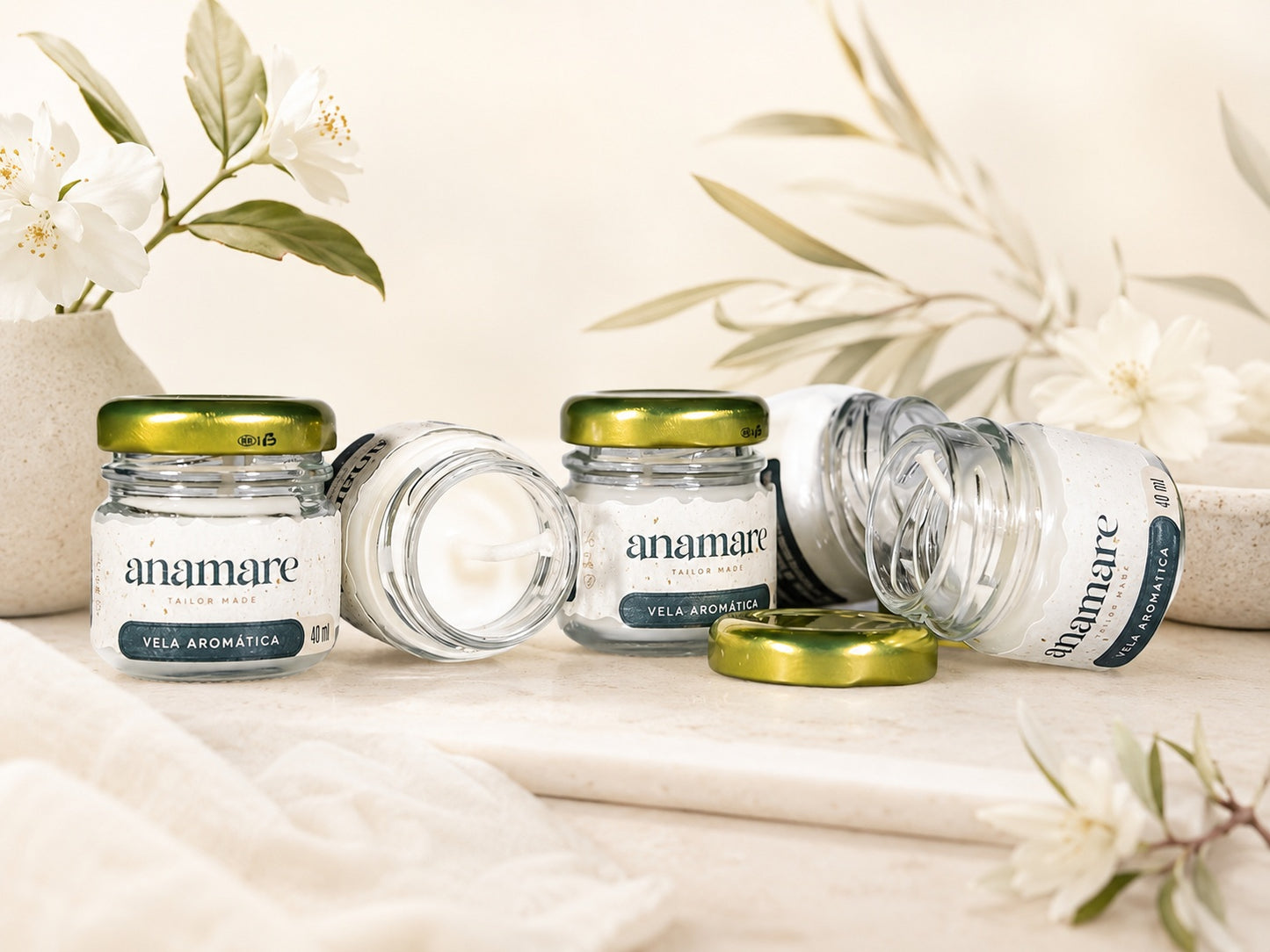Vela Aromática | Chá Branco | Petit