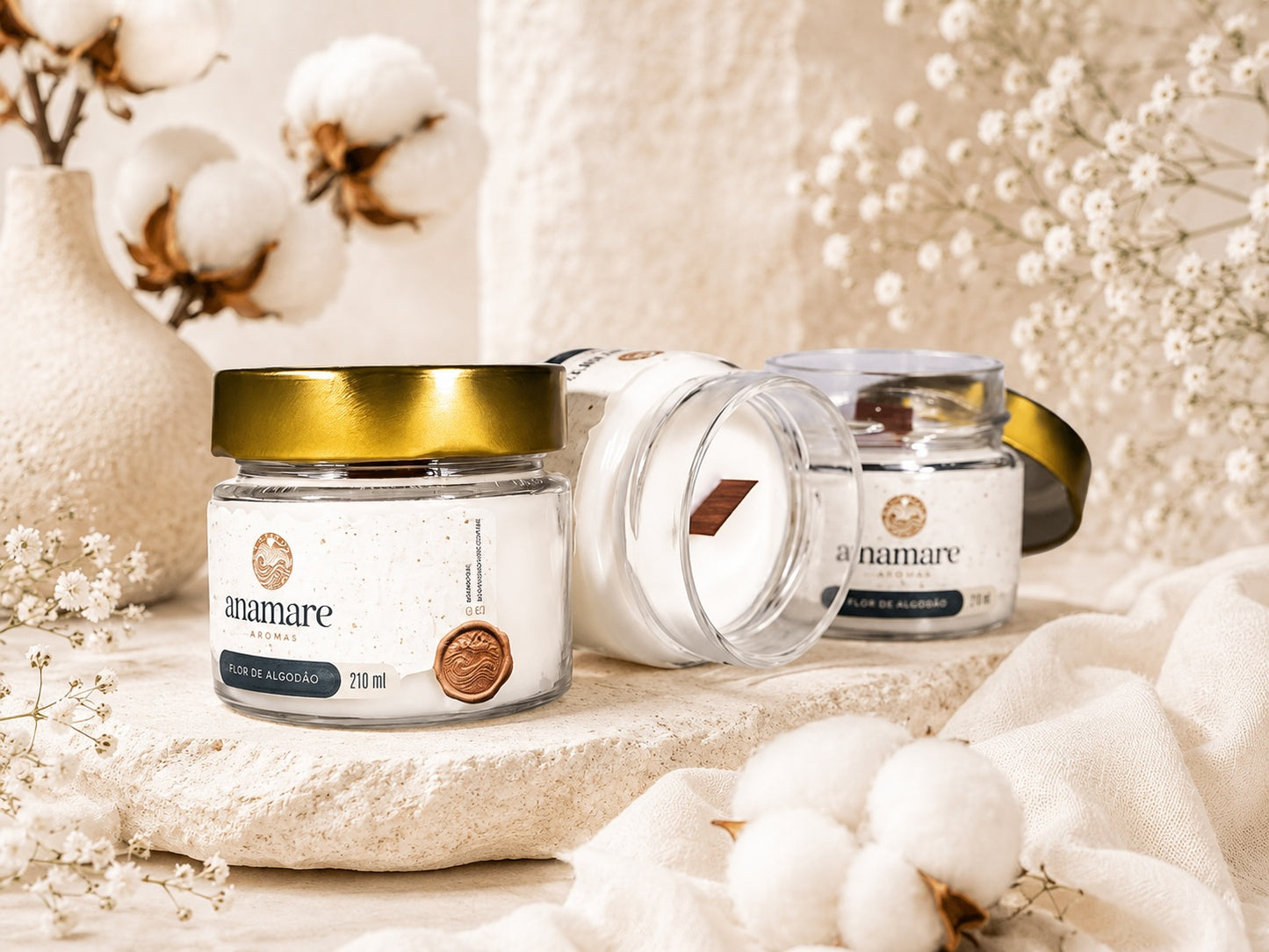 Vela Aromática | Flor de Algodão | Grand