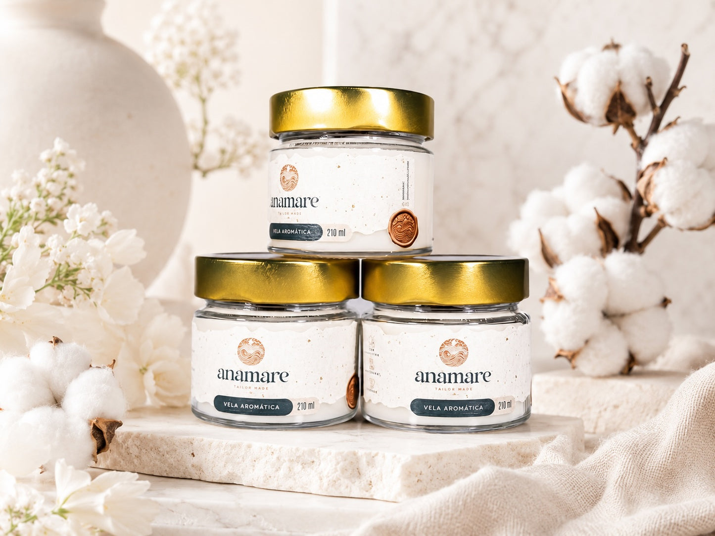 Vela Aromática | Flor de Algodão | Grand