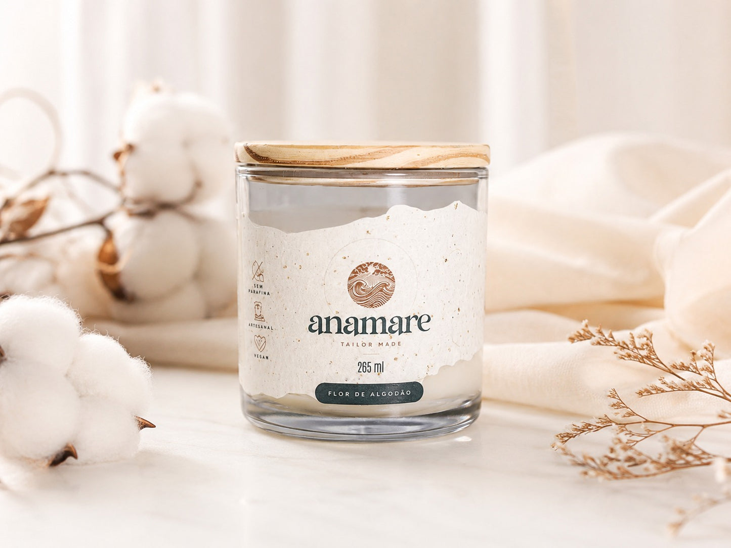 Vela Aromática | Flor de Algodão | Très Grand
